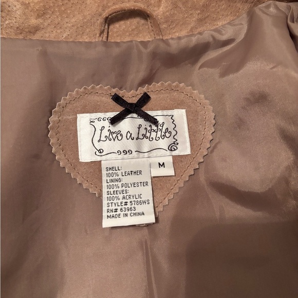 Vintage live a little suede and sweater jacket M - Picture 2 of 11